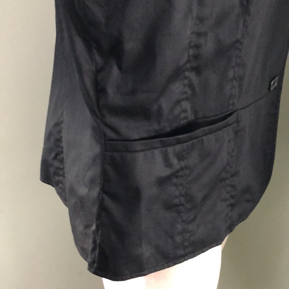 Coldwater Creek Blazer Black Cotton Size Large - Picture 8 of 11
